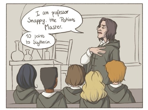 wingedcorgi:did you know snape was already the potions teacher when tonks went to hogwarts?did you k