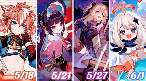 ⋆ Genshin Impact ✩ Character Birthday Art 2022 ⋆