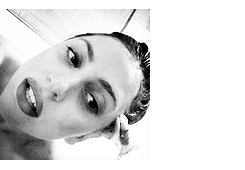 perrygaga:  I was in Amsterdam and I started writing and then I dyed my hair brown.