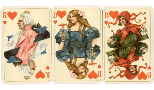 Otto Tragy, illustration for a card deck, Whist No 260, 1898. Altenburger Spielkartenfabrik, Germany