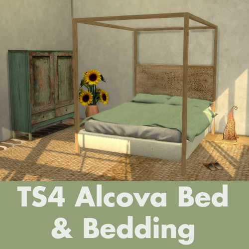 Recolors of Novvvas’ Alcova Bed and Bedding (the77sim3)Meshes HereTS4 DOWNLOAD