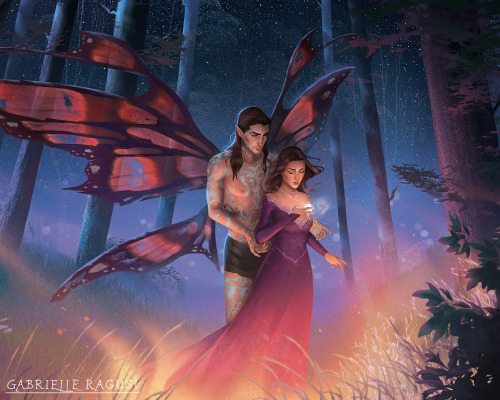 Katria and the Fae Prince from A Dance with the Fae Prince by Elise Kova for FaeCrate &rsquo;s M