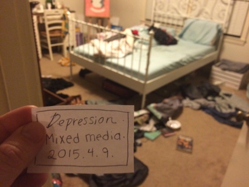 casualfolami:  unfuckyourhabitat:  fernbabie:  I turned my frustration with myself into art.   I feel like this is really important for people to see. I’ve been saying depression and mess go hand-in-hand for years, but so many people feel like they’re