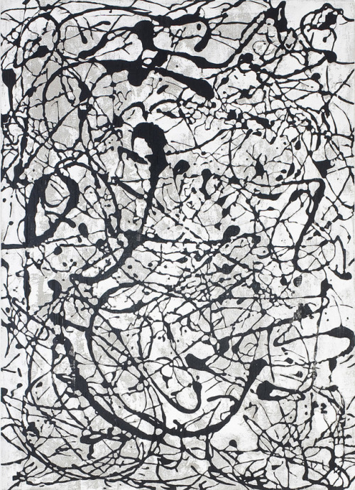 socialclaustrophobia: Gregor Hildebrandt (German, b. 1974), Nachts sind alle Katzen grau (All Cats Are Grey (Cure)), 2016. Cassette tape, dispersion on canvas, 129.0 × 92.0 cm (50.8 × 36.2 in). via