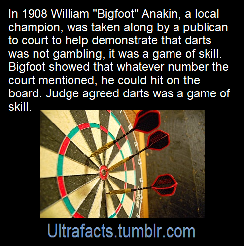 princeofnerds: viohra:  ultrafacts:   Source: [x] Click HERE for more facts!    Bigfoot?? Anakin?? Darts??  Dart Vader 