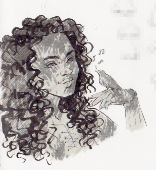 yellowis4happy: A scribble of Daine I got done the other day when I was talking about fancasts. She 