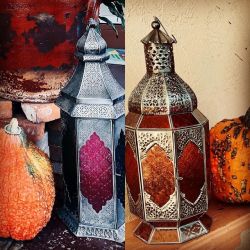 Lamps and pumpkins 🎃  (at Hacienda Pèrez-Garcia)