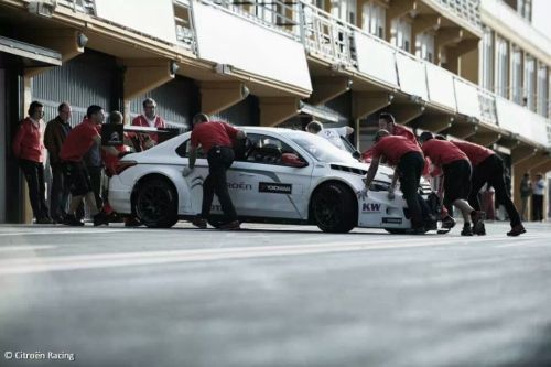 Citroen testing at Valencia.