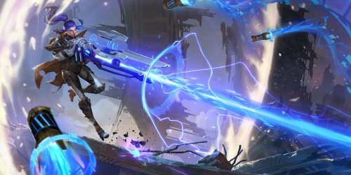 Pulsefire Caitlyn, Lucian &amp; Thresh - Legends of Runeterra Splash Art