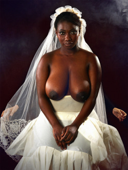 kinkissx:  Black slave bride, waiting for