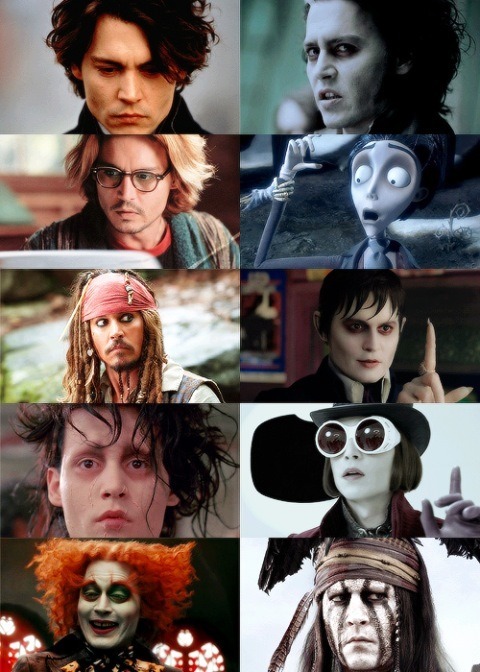 filmschaplin:  Johnny Depp… in 10 faces