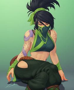 labatate:  New rework Akali, from League of legendsall those muscles… great rework 💗