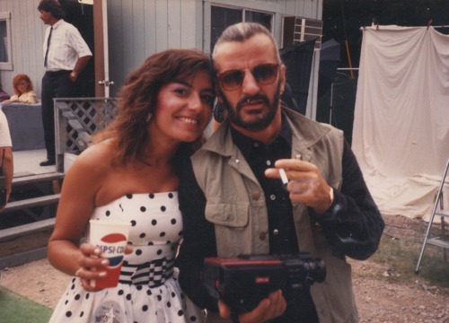 Connie Hamzy and Ringo Starr, 1989