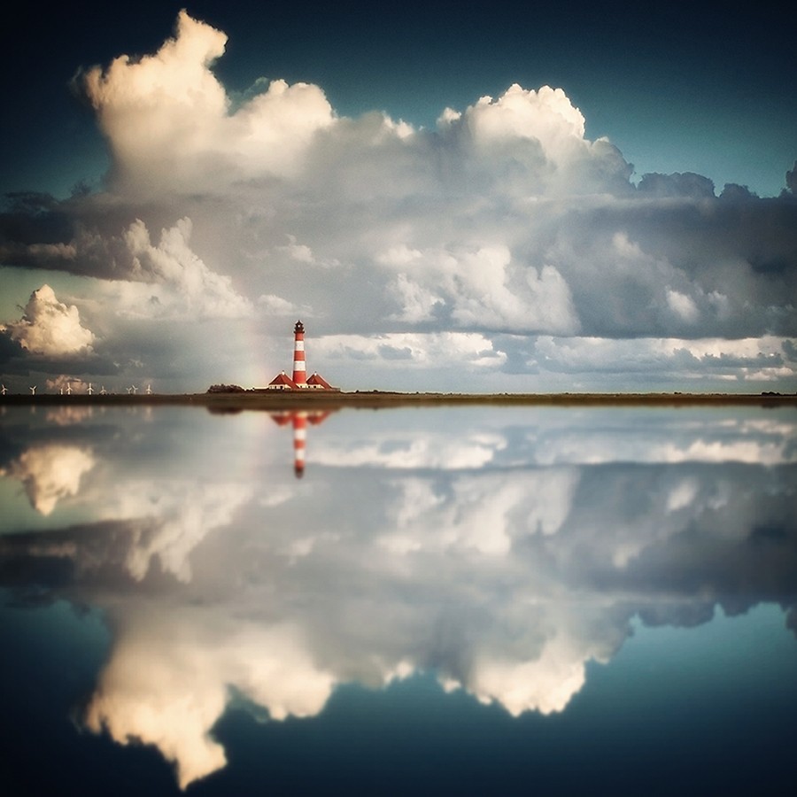 landture:  Lighthouse &amp; Ocean by carstenmeyerdierks 