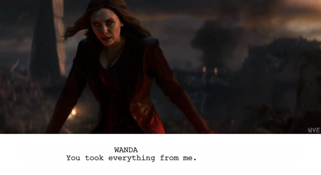 wandavisionedits: Avengers: Endgame | Script to Screen—Wanda vs Thanos | “Outmatched”—