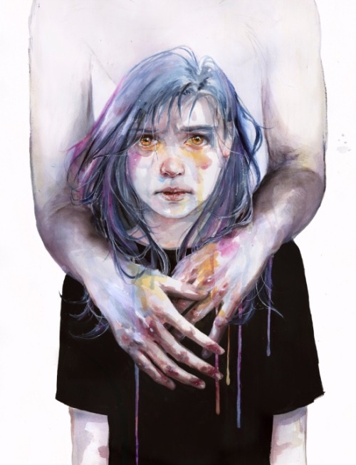 bestof-society6: ART PRINTS BY AGNES-CECILE Waiting Place I could but I can’tanothe