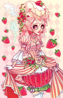 kreepi-work-of-art:  Strawberries And Cream