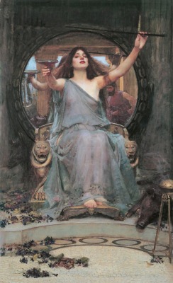 paintingispoetry:  Waterhouse, Circe Offering