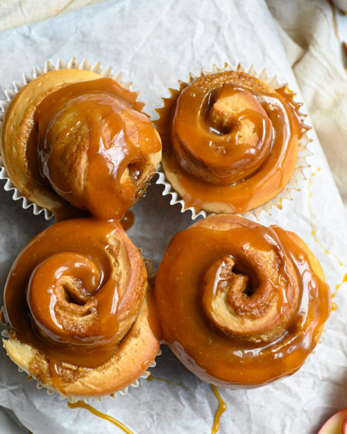 sweetoothgirl:Apple Cider Caramel Rolls