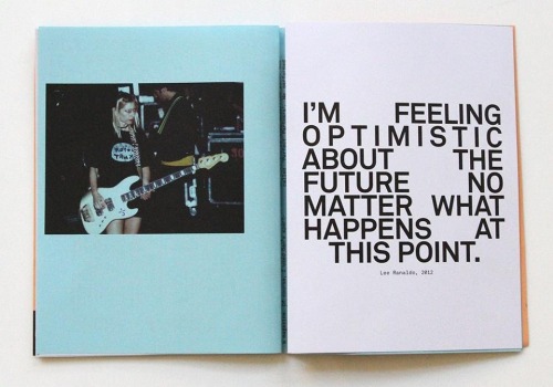 bigandstrong:  From Kim Gordon’s issue of Mono.Kultur, Spring 2013