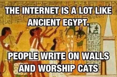 The only difference being, Ancient Egyptians were smart, cultured, interesting and helped out in the advancement of humanity.