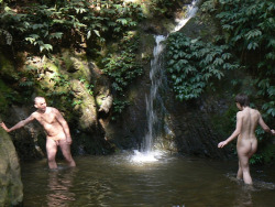 Naktivated:  Enjoying A Natural Shower Together. 