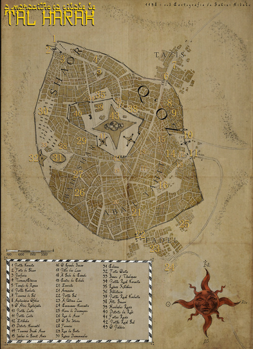 Map of Tal HarakThree years ago, I started a setting for my home game of D&amp;D. Today, it struck m