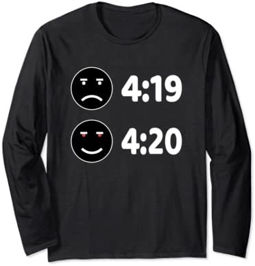 lungcollector:  Happy 420 Pothead Marijuana Eyes Weed Growers Gifts Long Sleeve T-Shirt