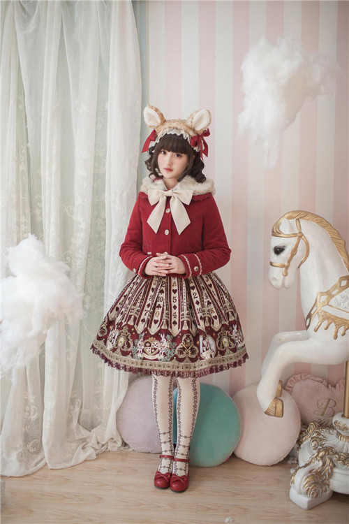 my-lolita-dress:LolitaUpdate: Little Deer~ Sweet Lolita Short Coat with Hood Short Version -Preorder