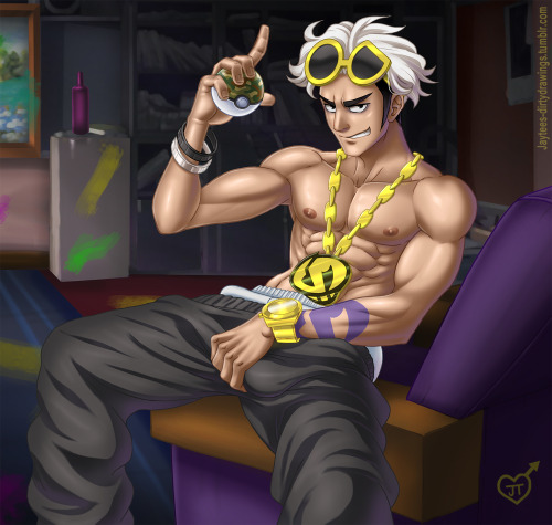 jaytees-dirtydrawings:  It’s ya boy Guzma all colored in. I need Sun and Moon to come out already. 