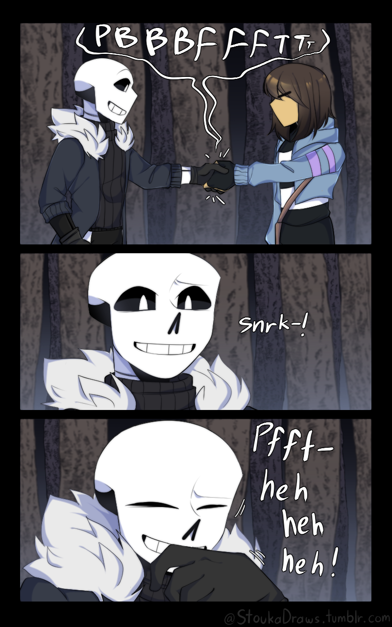 I promise I'll protect you- Sans and Frisk Virustale by ElectroSkull64 --  Fur Affinity [dot] net