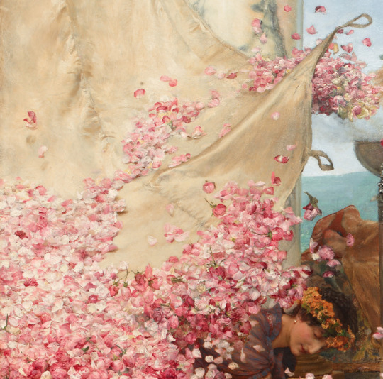 Detail of The Roses of Heliogabalus, 1888, by Lawrence Alma-Tadema (1836-1912)