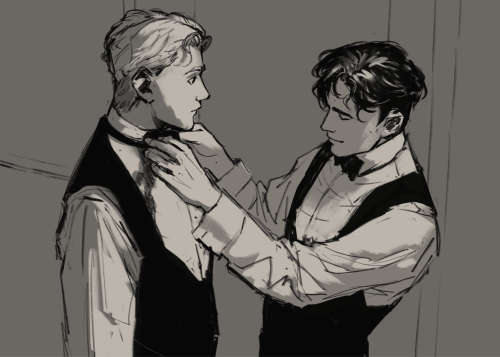 H. Gaunt And S. Ellwood, 1912, Preparations For A Ball