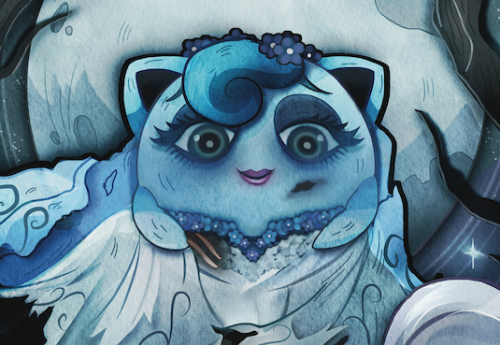 Jigglypuff x Tim Burton’s The Corpse Bride for @sosinshark​! Sosin’s an old friend of mine and she g