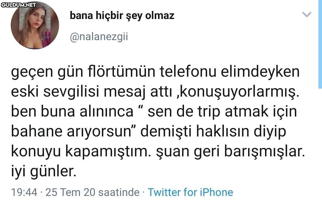 bana hiçbir şey olmaz...