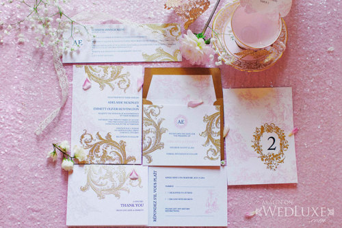 Wedding invitation by Anista Designs | Wedluxe