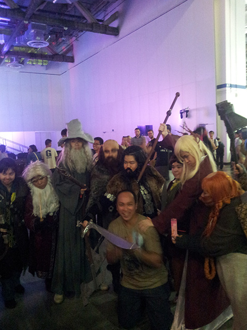 The Hobbit cosplayers at Singapore Toy, Game and Comic Convention (STGCC), easily the raddest group 