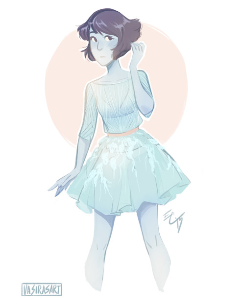 vasirasart:idk i just really wanted to draw lapis lazuli in this dress