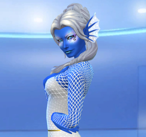 zaneida-and-sims4: Ears of Mermaid (with luminous ends)have several colors of membranes_skin detail_