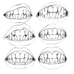 uzlolzu:  This is very old but I found it again and I still like it. Amazing. All my vampires have their own set of pointy teeth óuò. My babies.