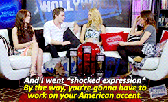 cantbringthisdown:  Zoey &amp; Dom bickering: Young Hollywood interview [x]