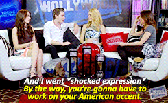 cantbringthisdown:  Zoey & Dom bickering: Young Hollywood interview [x] 