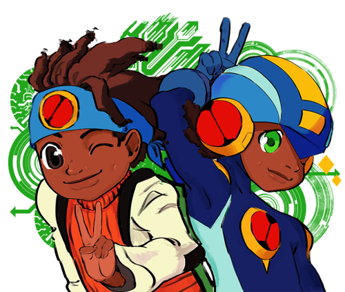 strawberryspacejam:for all 32 of us Megaman Battle Network Fans, here’s Netto and Saito Hikari!!(p.s