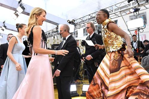 Laura Dern and Billy Porter at the 2020 Academy Awards