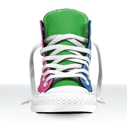 thespoonfanatic: uselessgaywhovian: bisexuwhaleprlde: Converse pride shoes! re: why isn’t there a ga