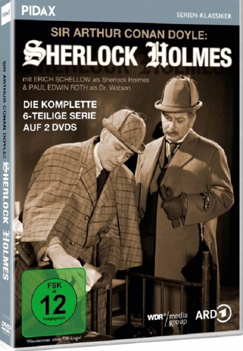 The brilliant television series starring Erich Schellow as Sherlock Holmes and Paul Edwin Roth as Dr