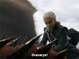 peteysparkers:“Drogon,” she sang out loudly, sweetly, all her fear forgotten. “Dracarys.”