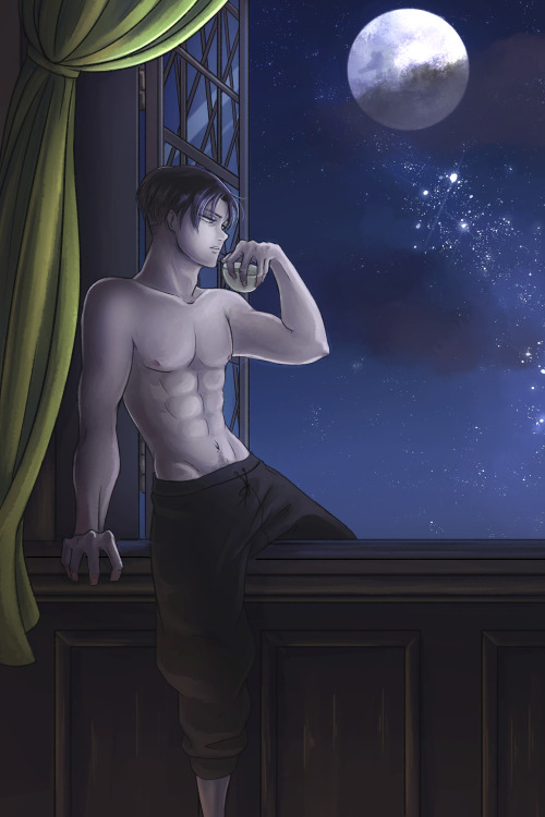 Eruri Valentines Week, Day 1: Confession of LoveRated (E)Moonlight streams through the open window w
