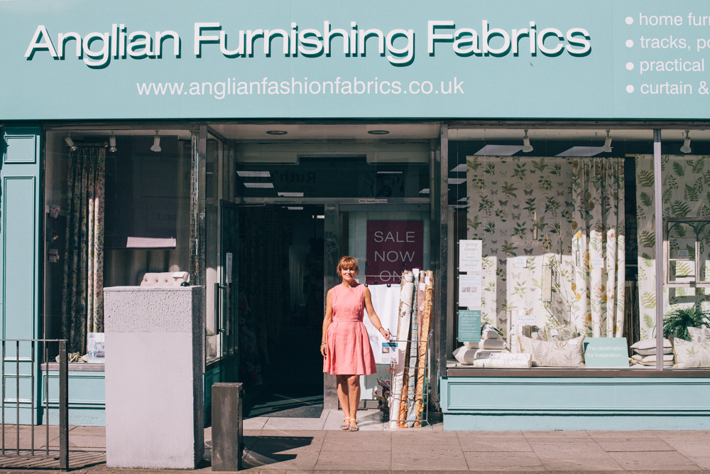 Cindy. Anglian Furnishing Fabrics. 40 Magdalen Street.