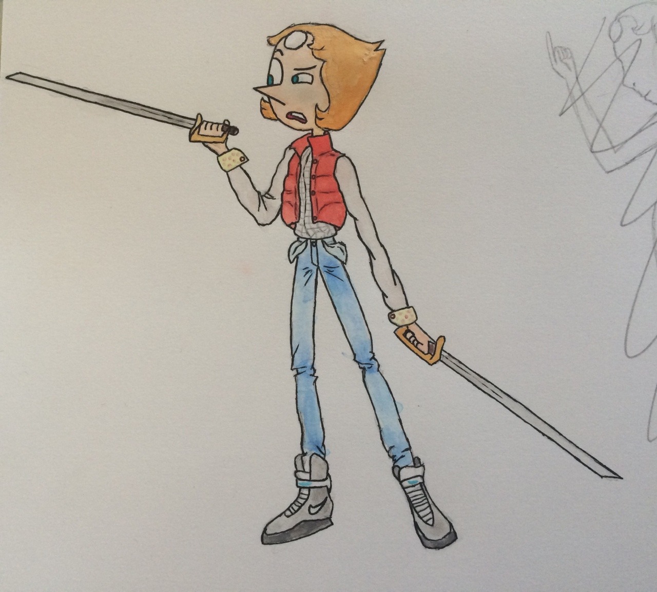 pearlarchives:  sergeantstatic:  Pearl x back to the future??? kinda?? anyway I got